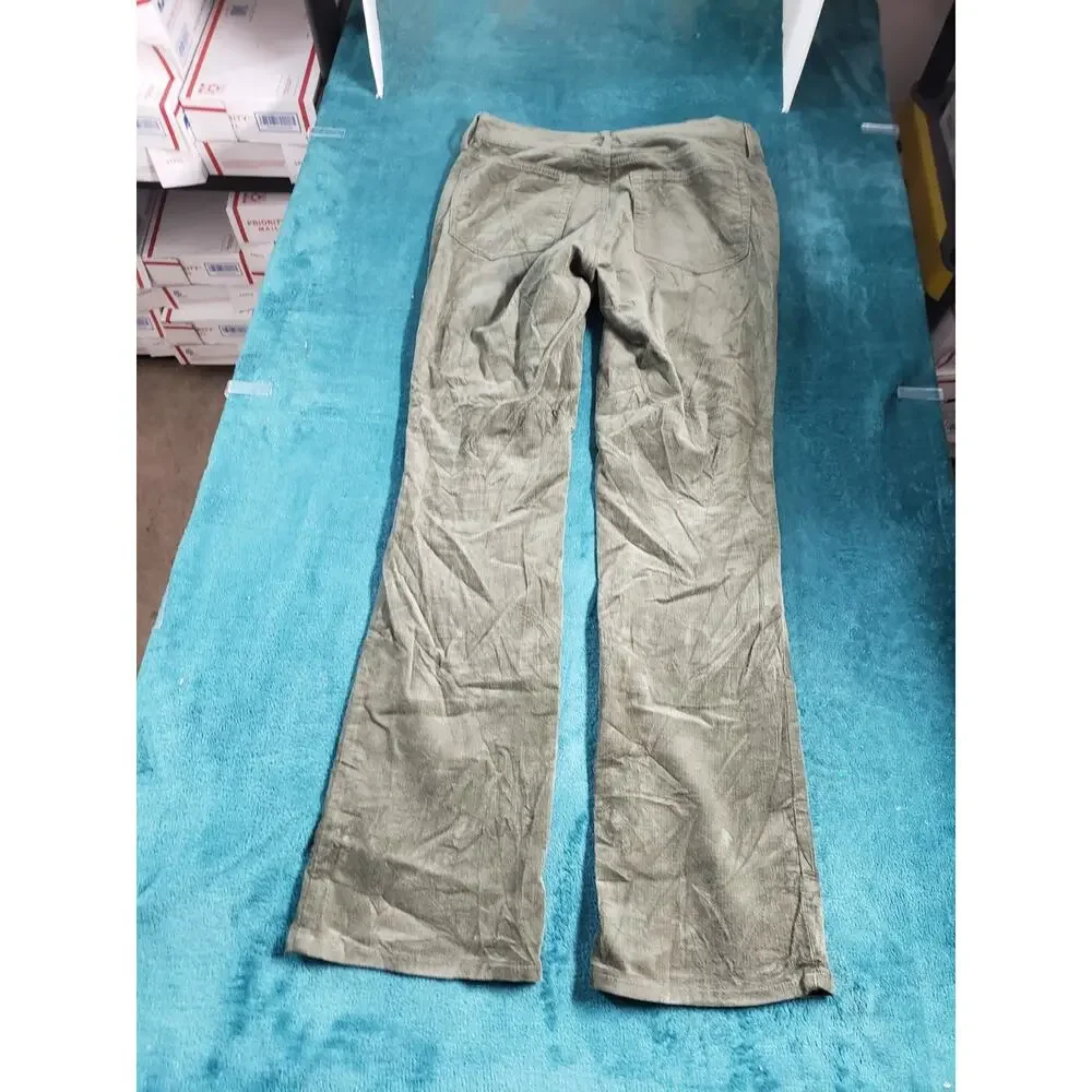 Loft Jeans Size 4 Petite Women Green Pant Corduroy Stretch Dark Mid Rise Bootcut